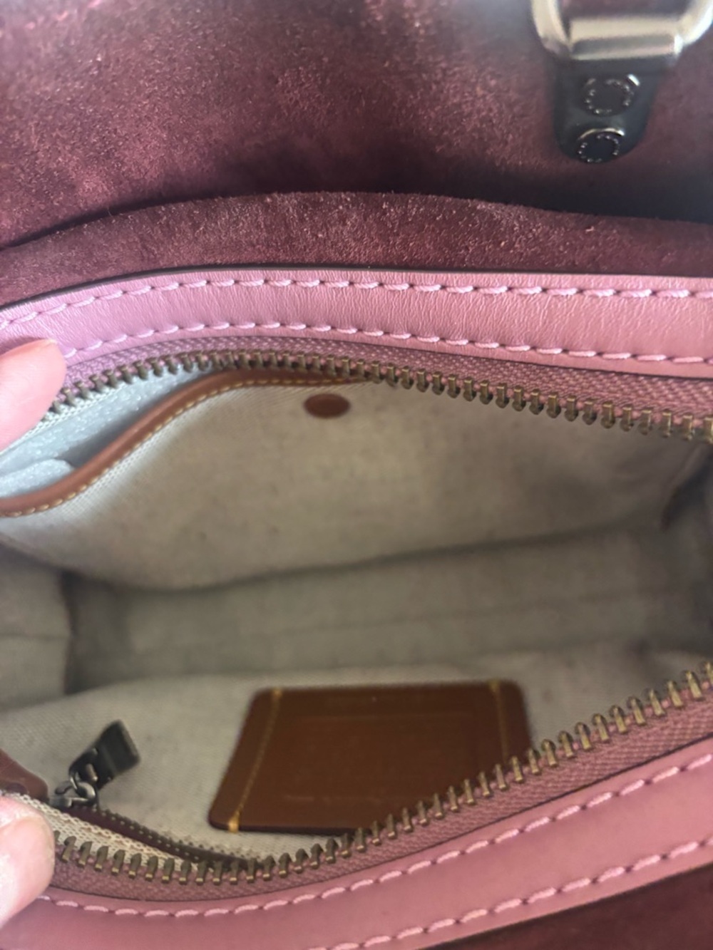 Coach Primrose Rogue 25 Pebbled Leather Top-Handle Satchel - Picture 3 of 8